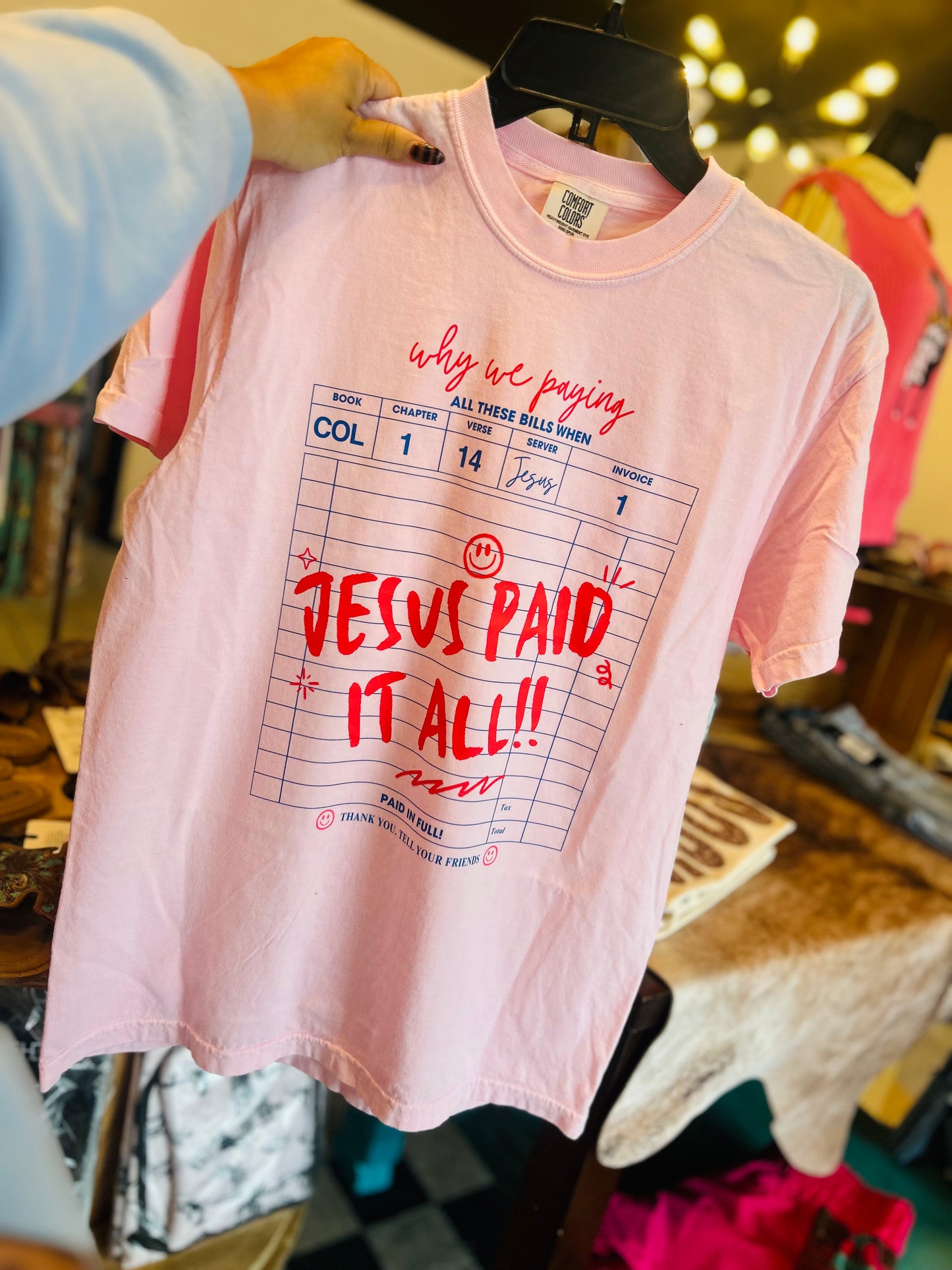 Jesus paid it all tee