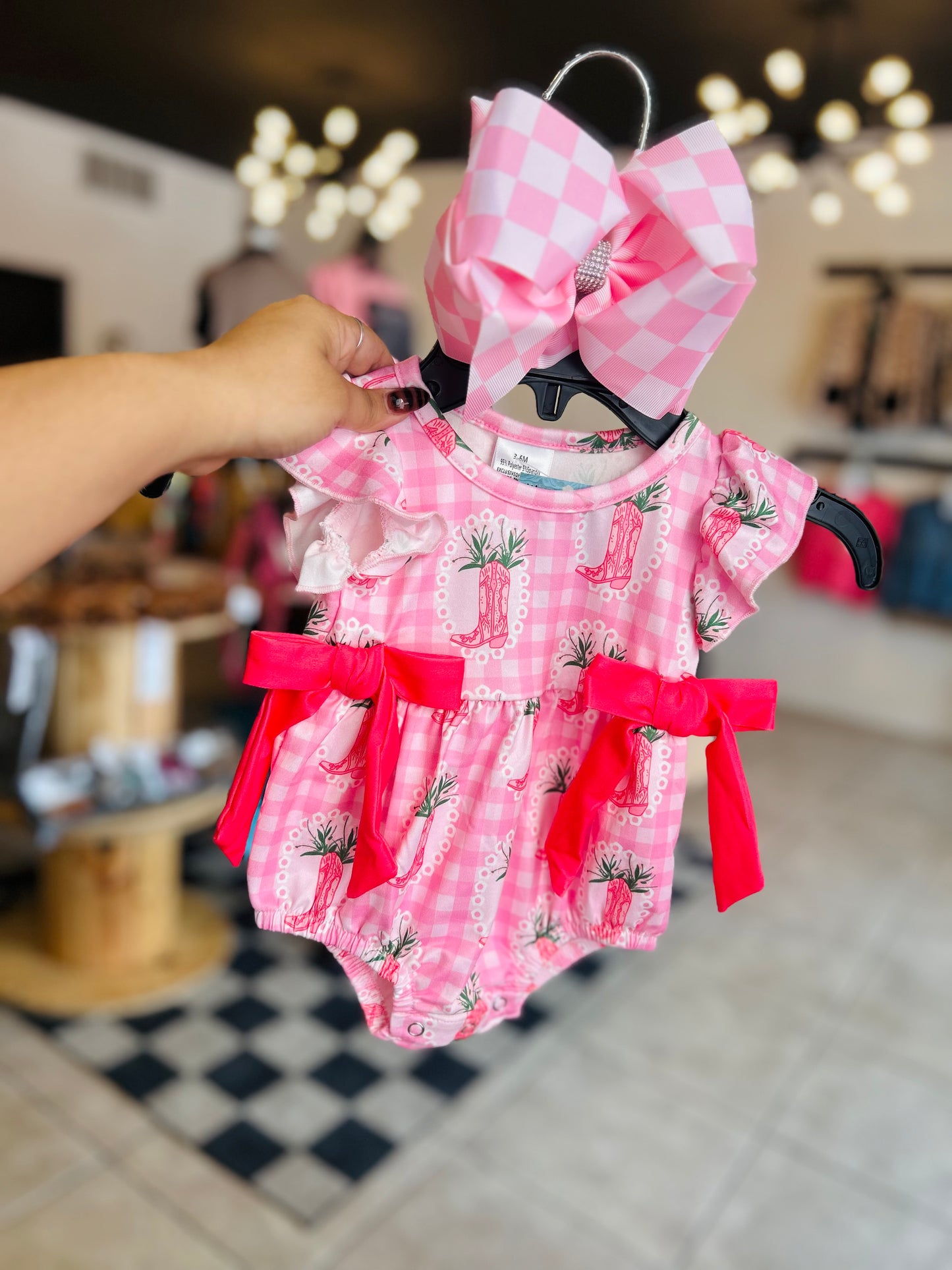 Gingham romper