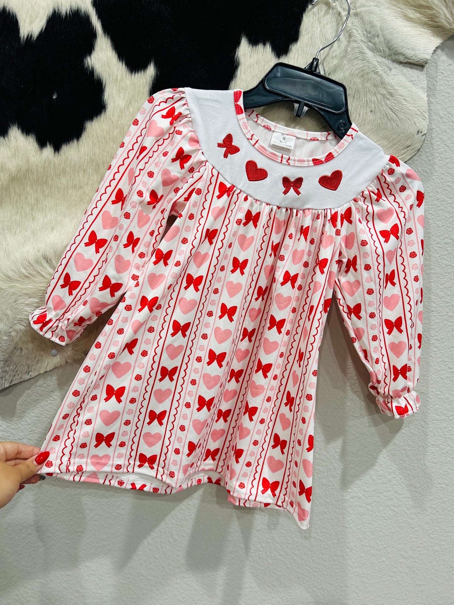 Smocked V day dress