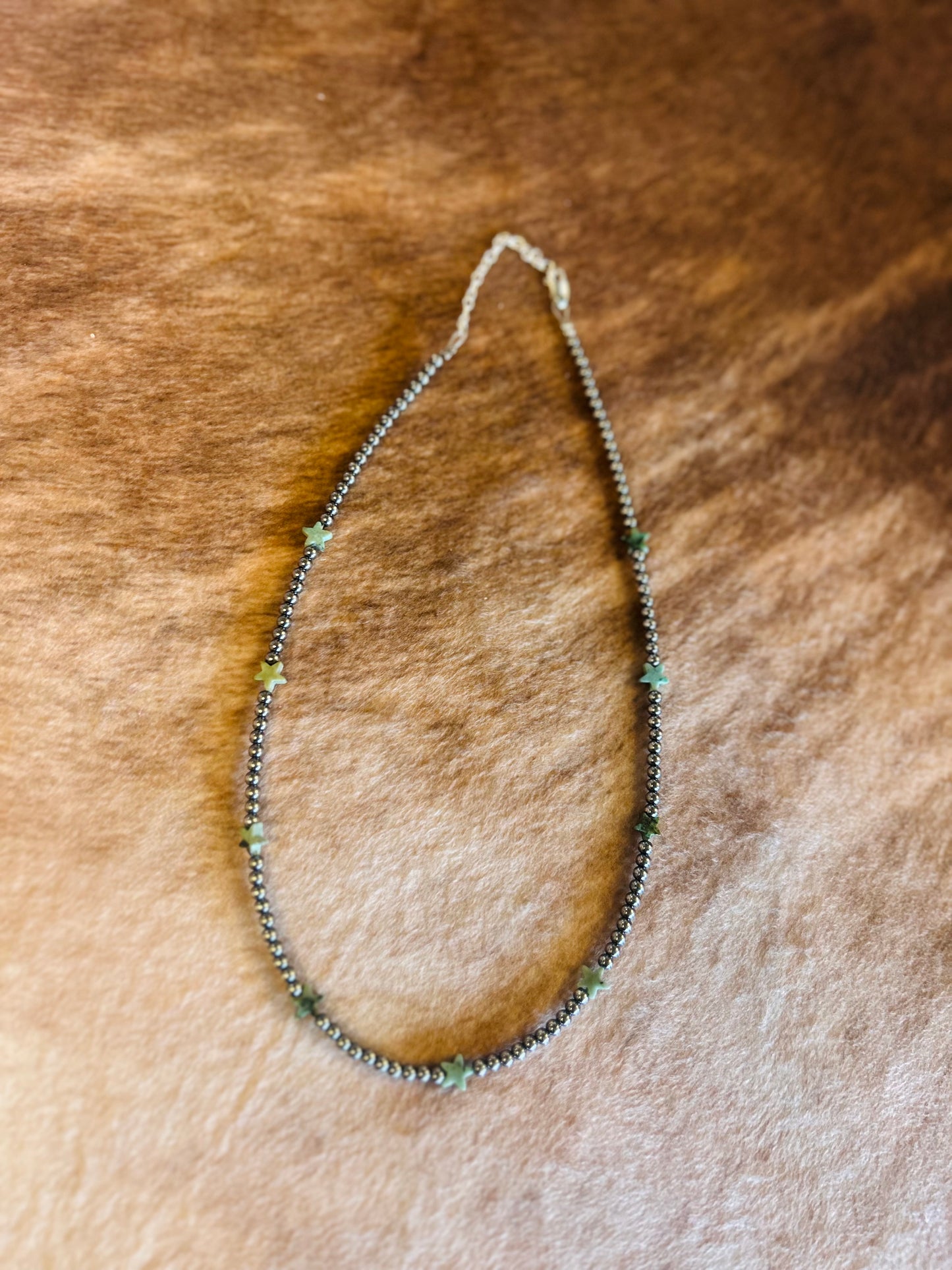 15in turquoise star necklace