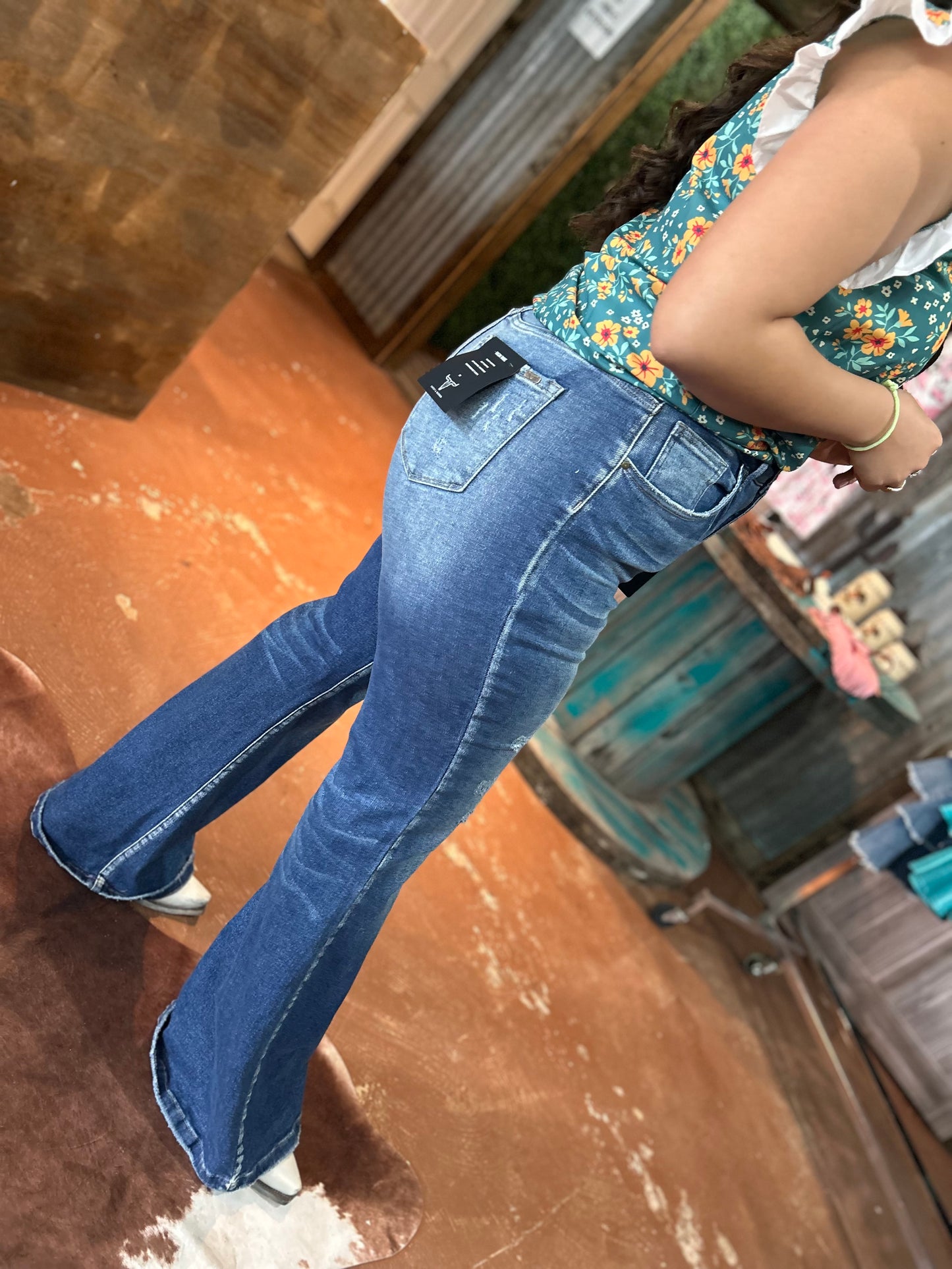 Janeth slim flare jeans