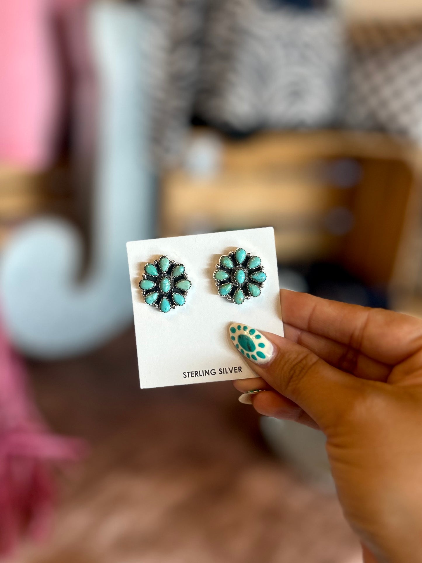 Cluster earrings