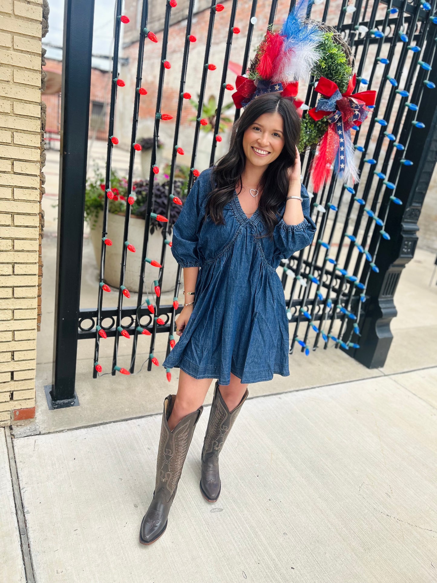 Denim dress
