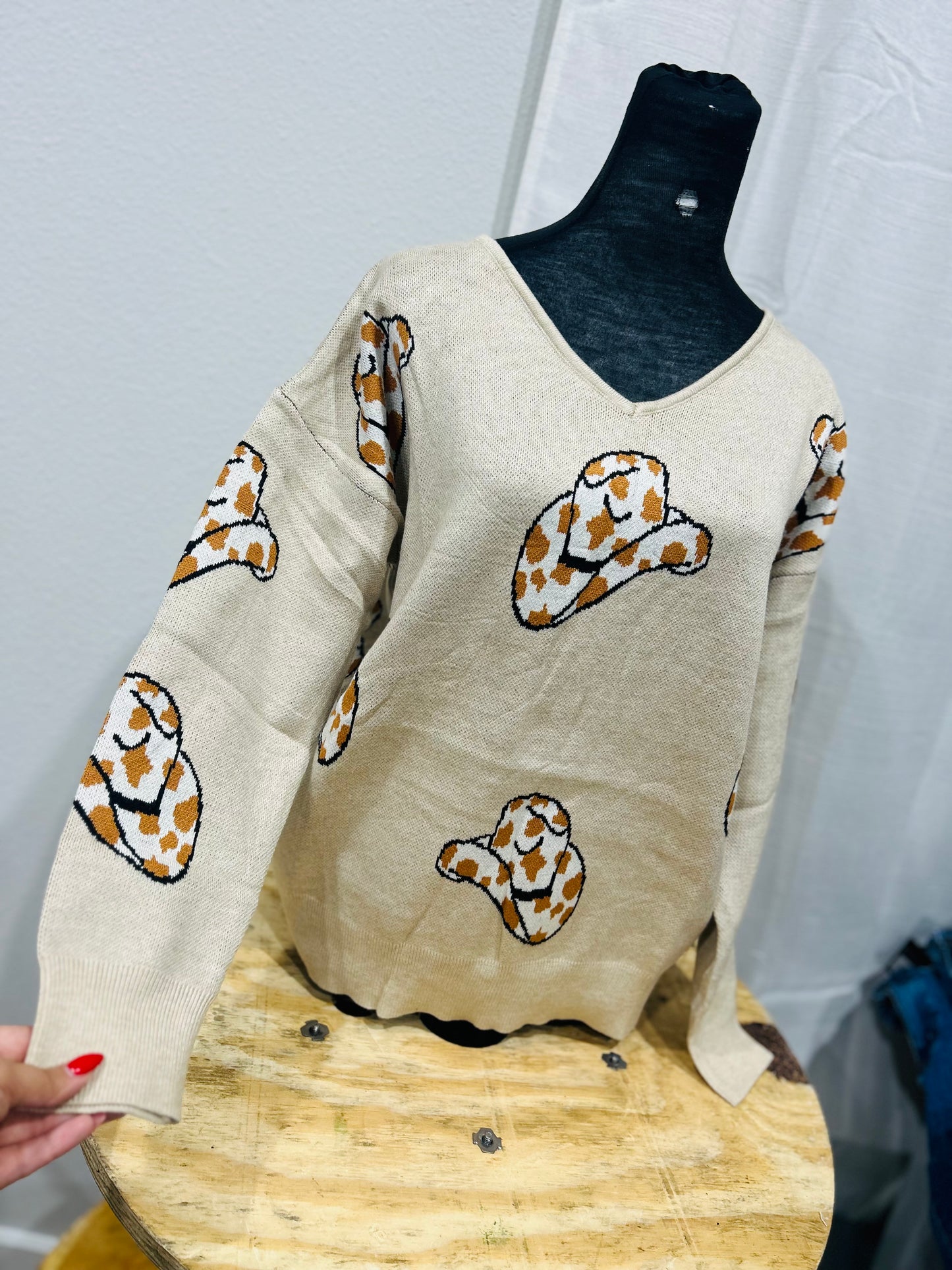 Cowboy hat sweater