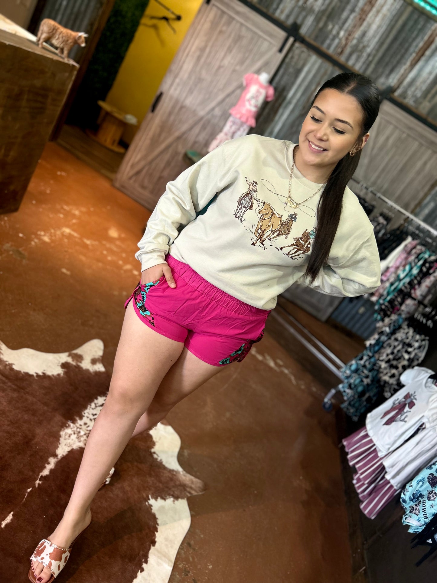 Punchy cowgirl shorts