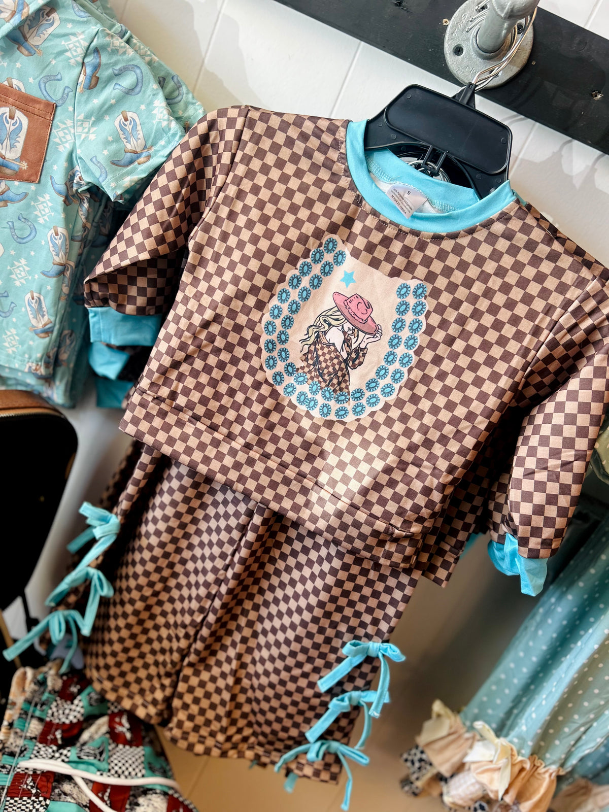Turquoise girls set