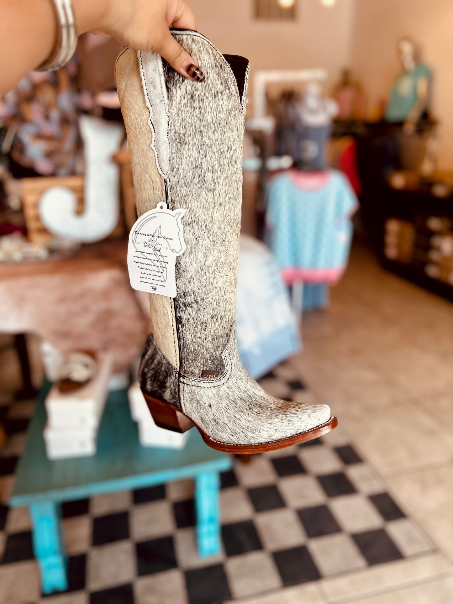 Luisa Cowhide boots