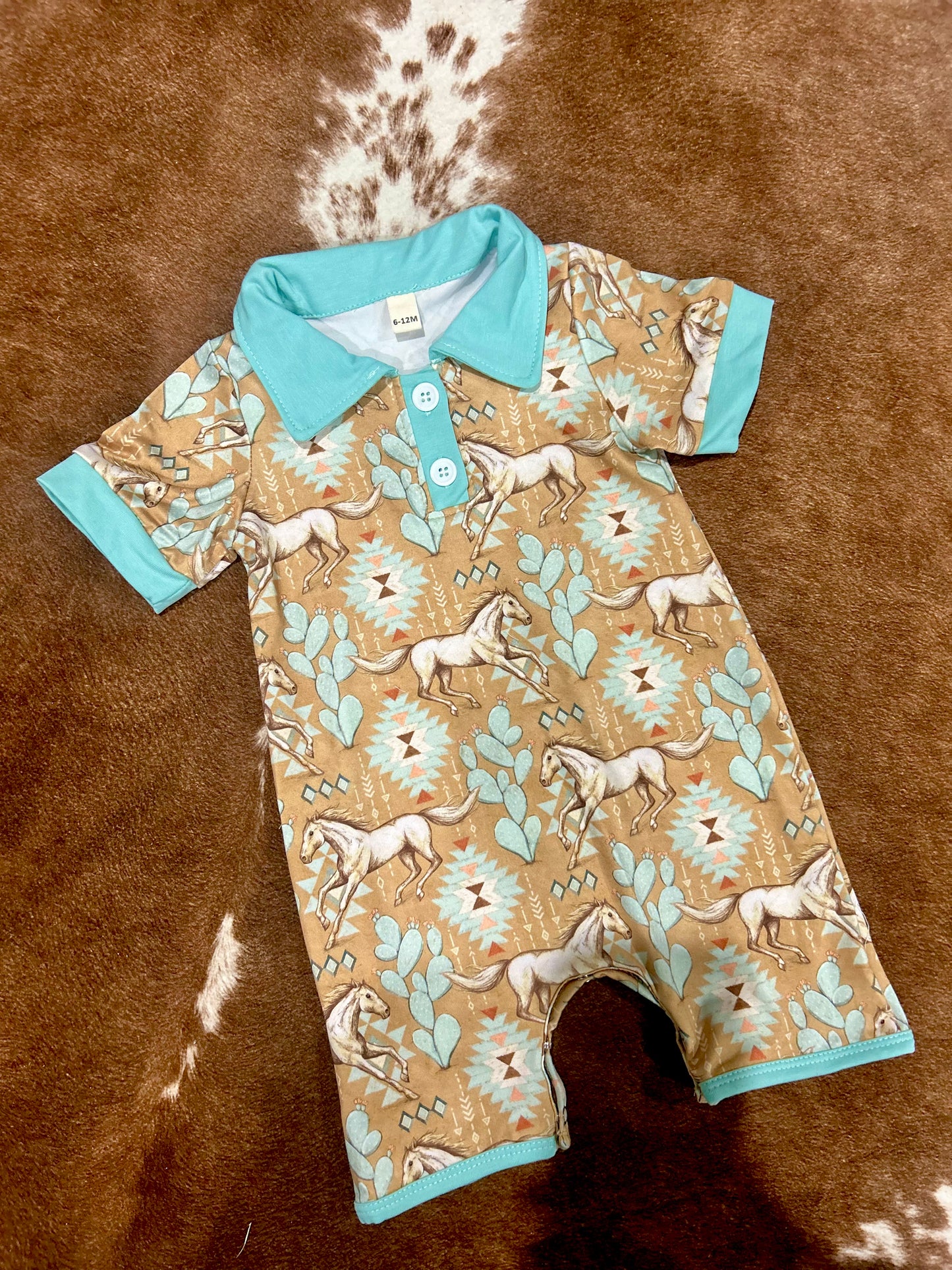 Aztec boys romper