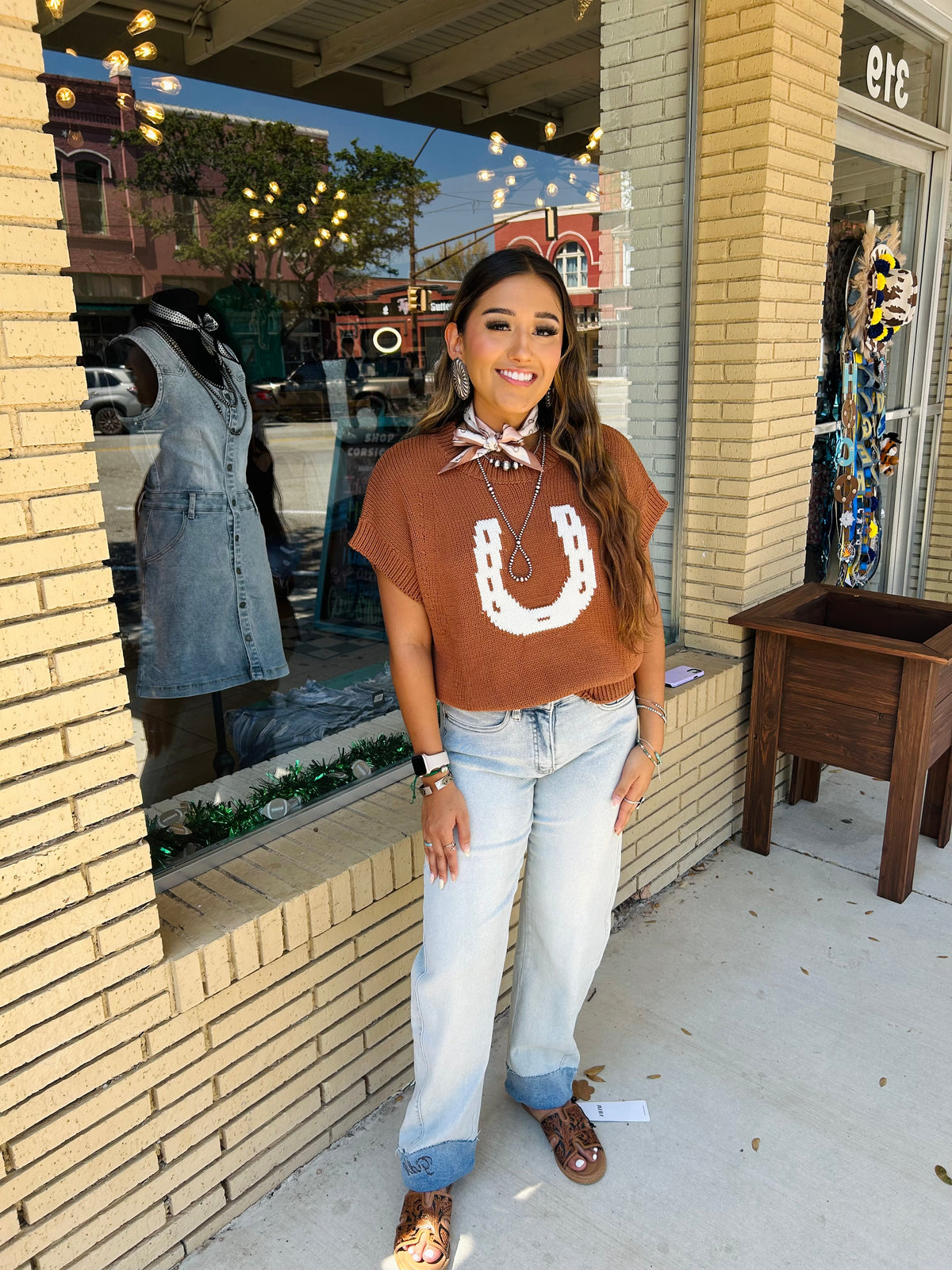 Pony barrel jeans
