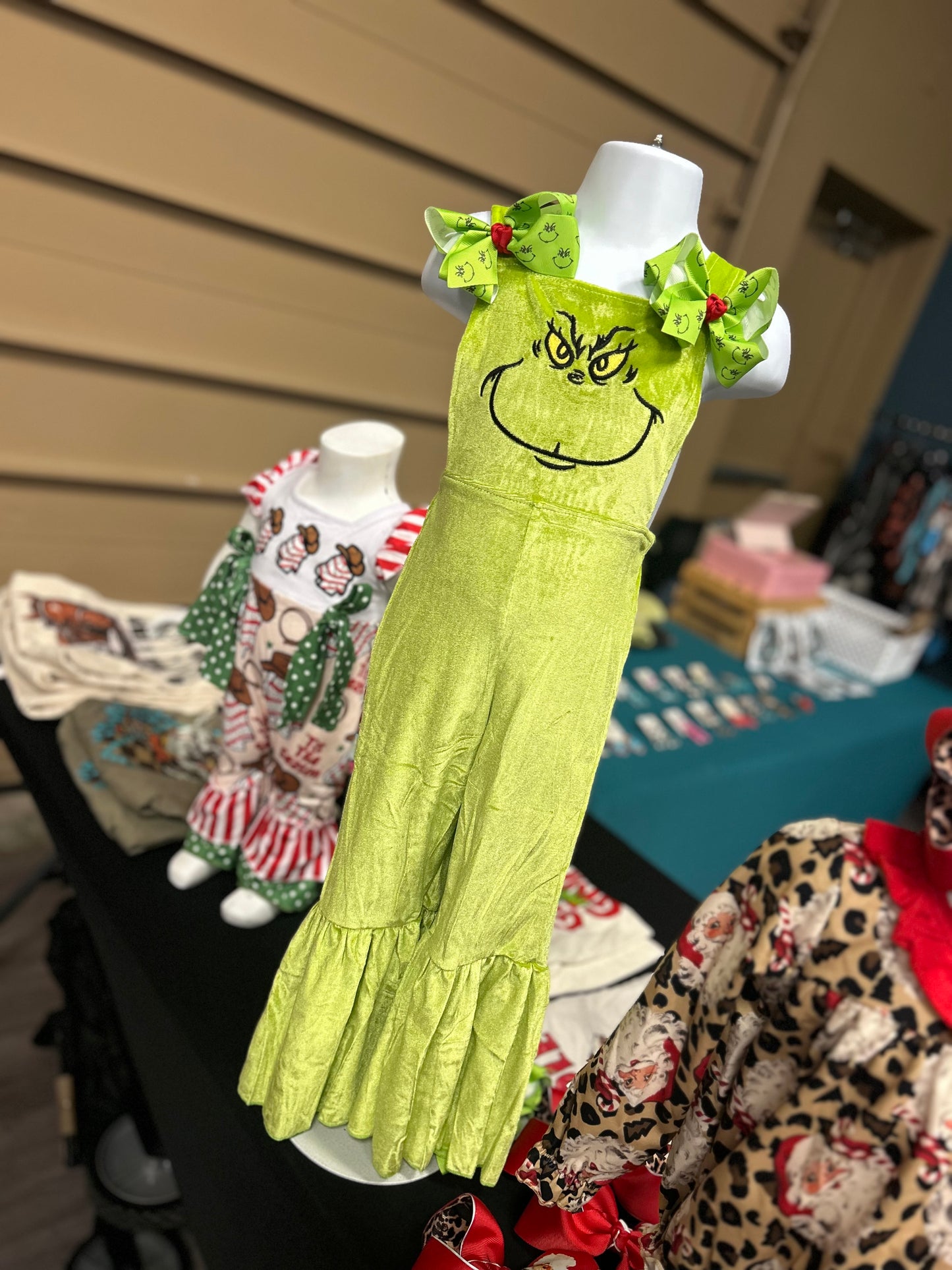 Green face overalls