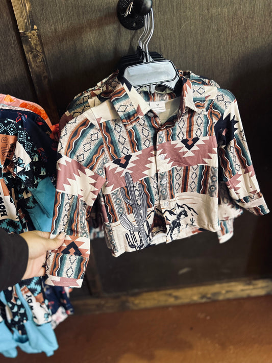 Aztec Cowboy button up