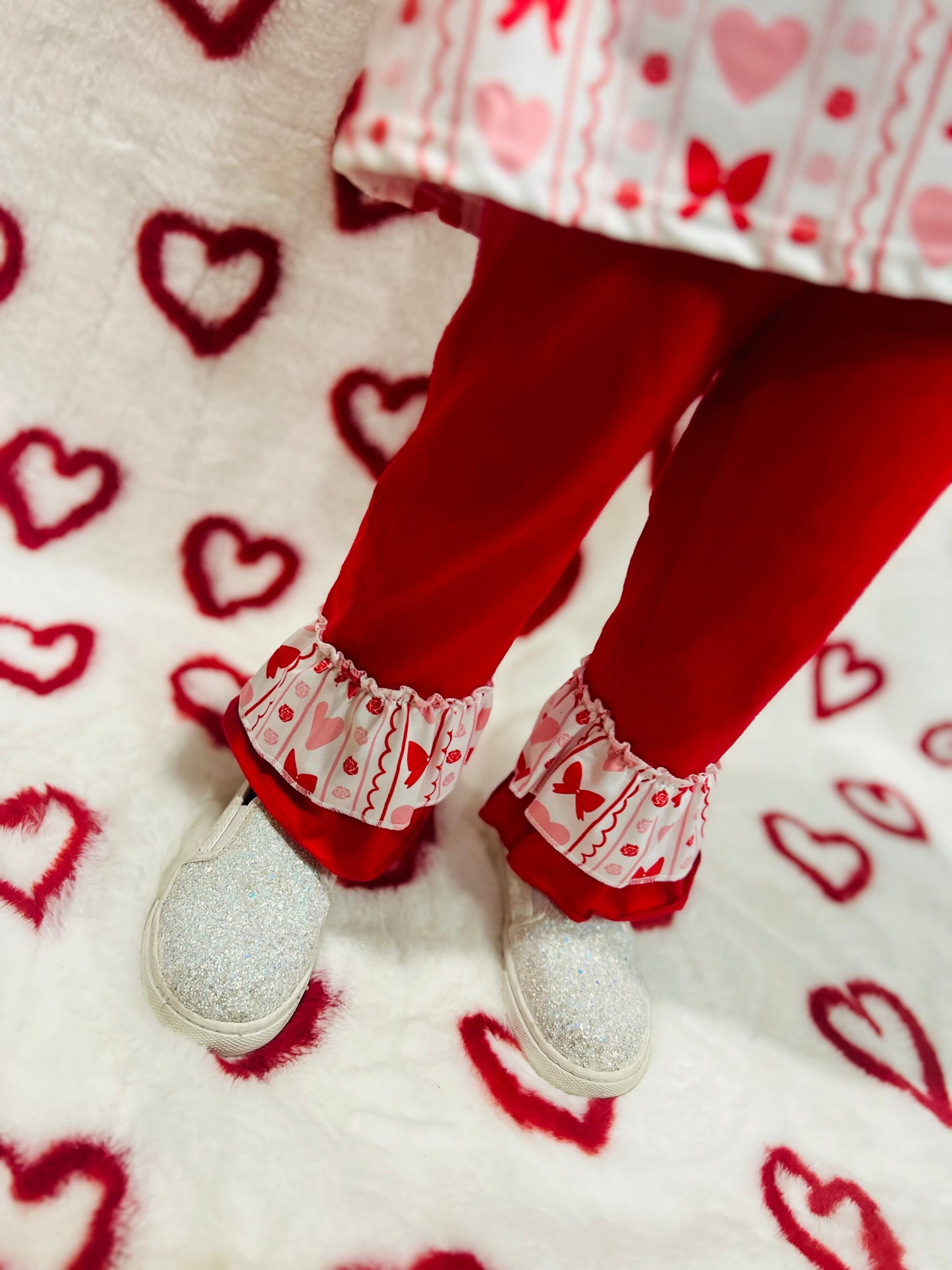 Valentines ruffle set