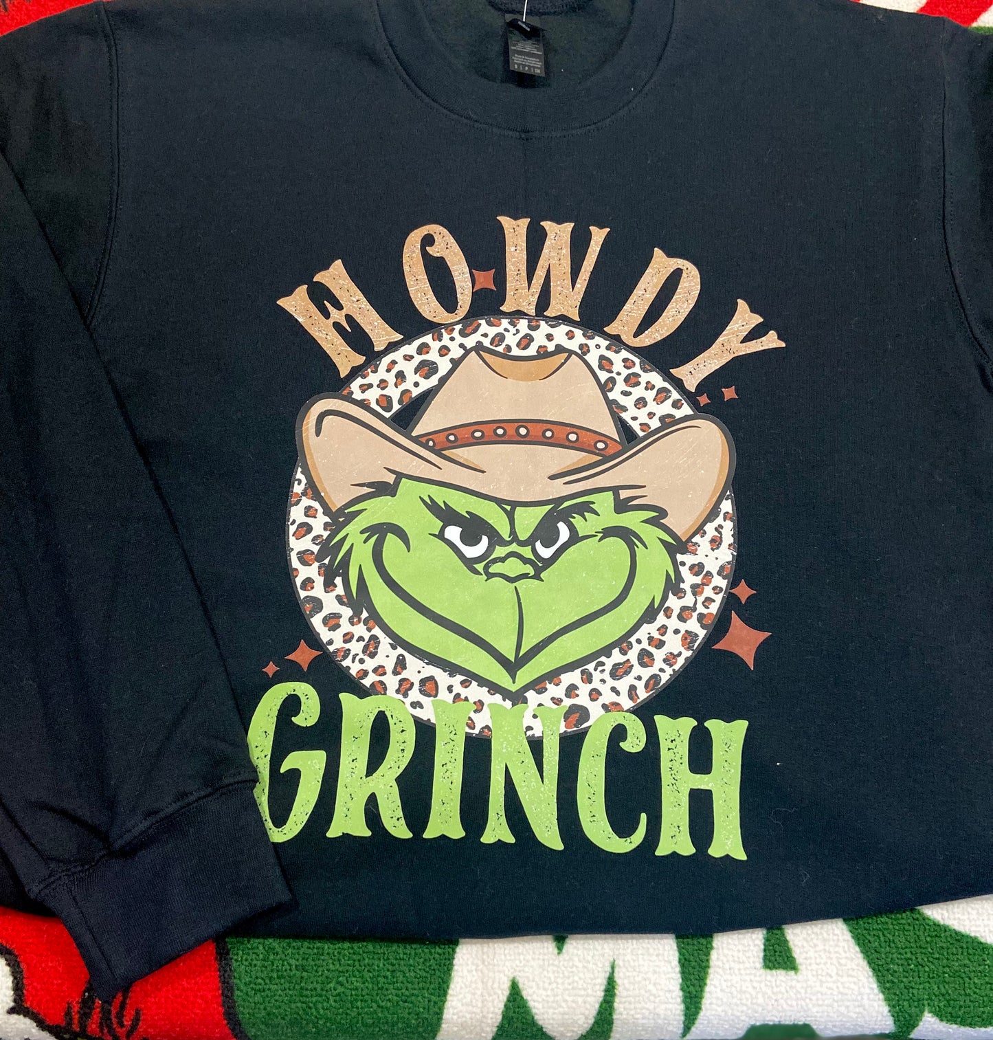 Grinch Xmas crew neck