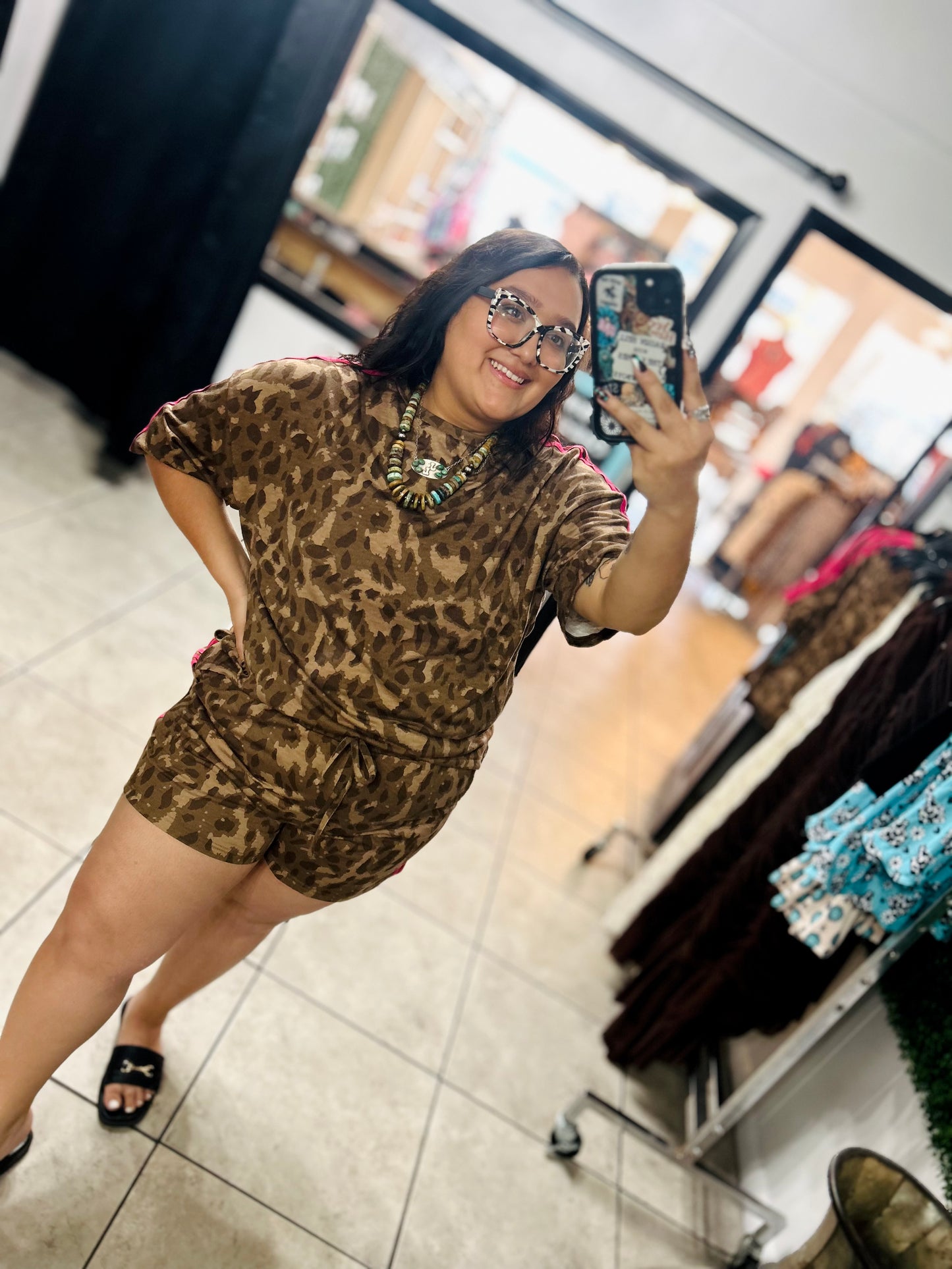 Camila leopard set