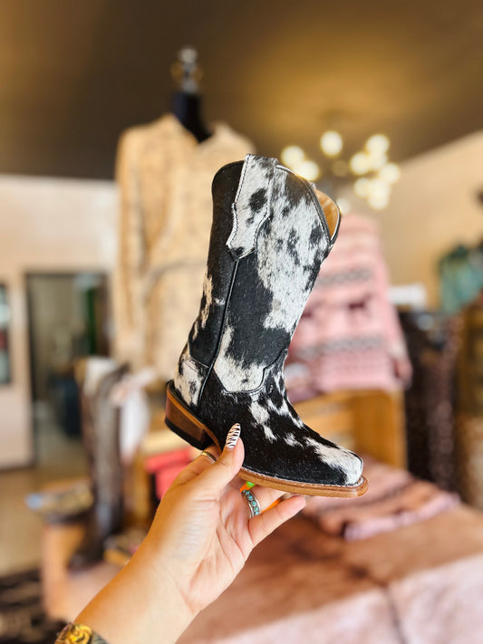 Girls cowhide boots