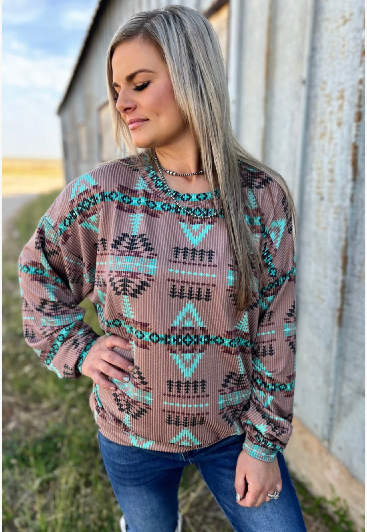 Colorado sunset sweater