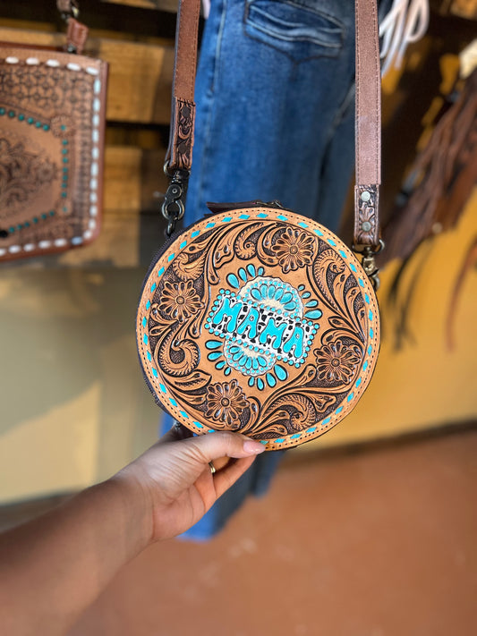 Mama tooled canteen bag