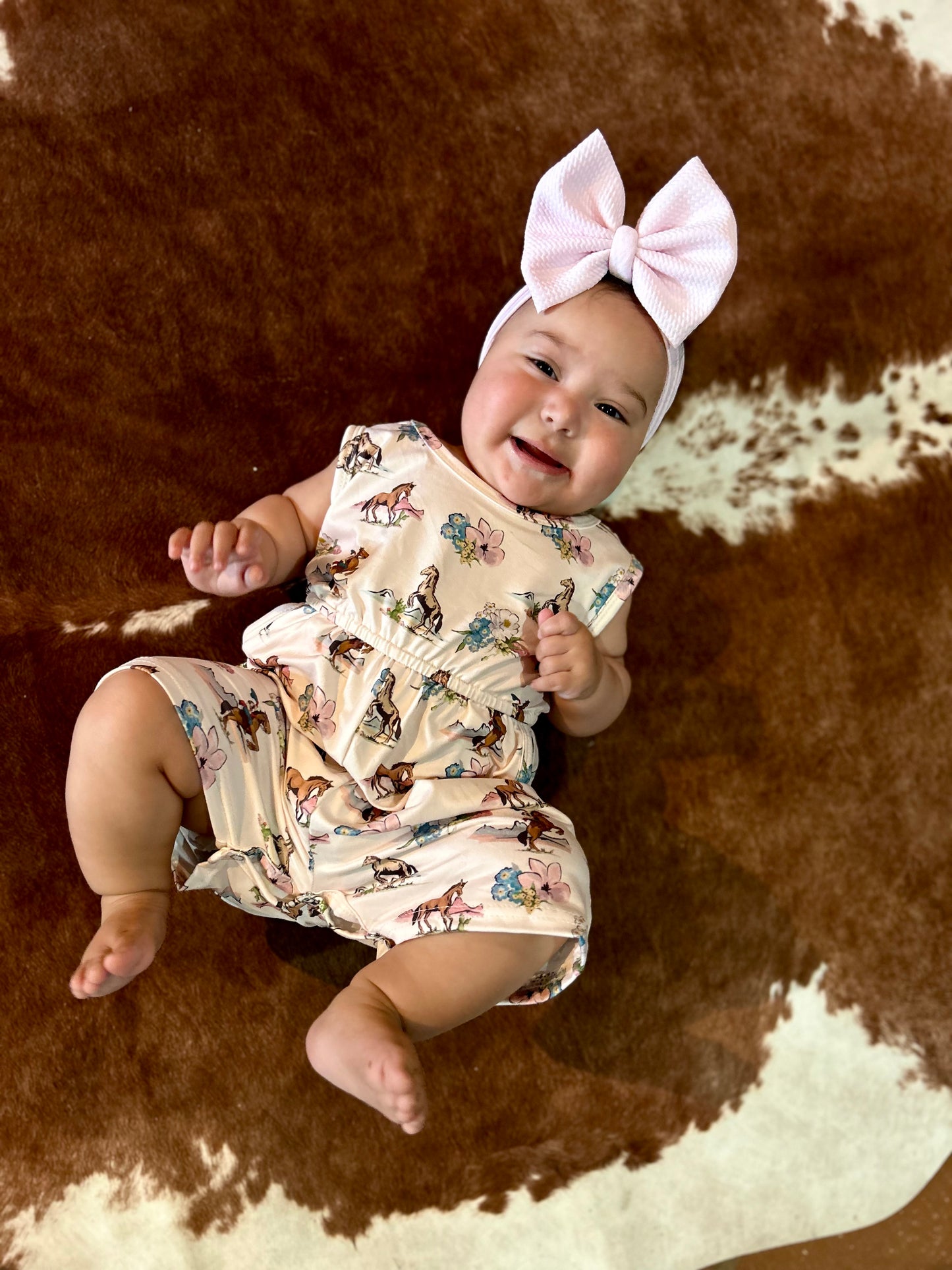 Spring cowgirl romper