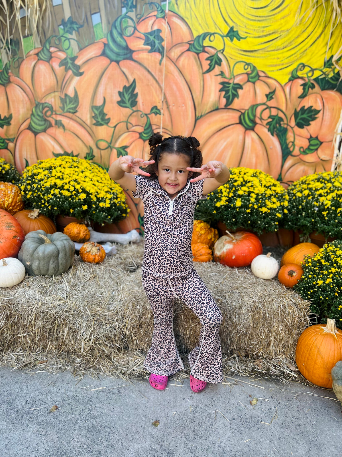Girls leopard set