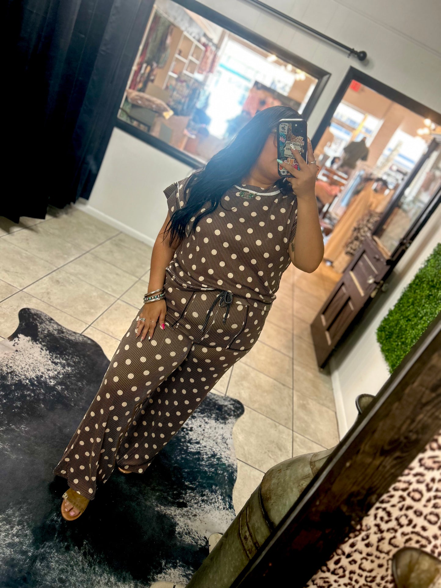 Polka dot pants