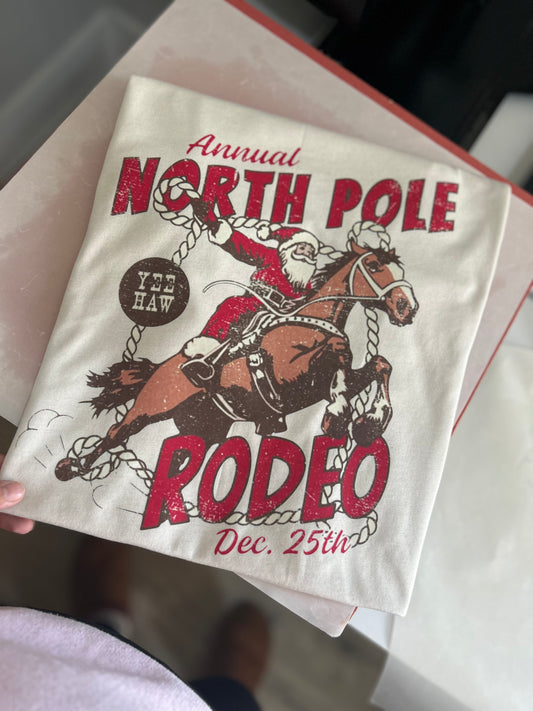 North Pole rodeo tee