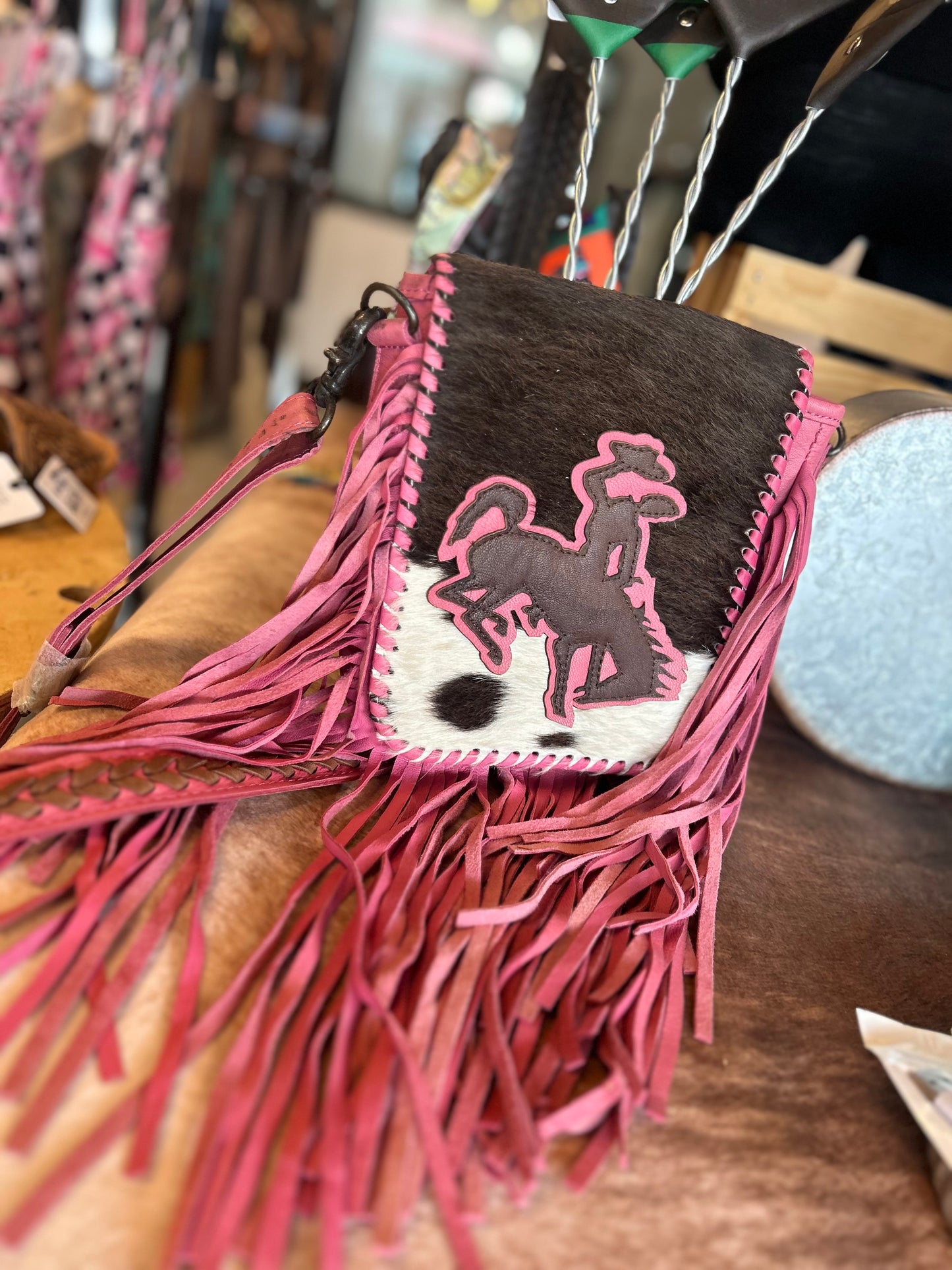 Pink Bronc bag