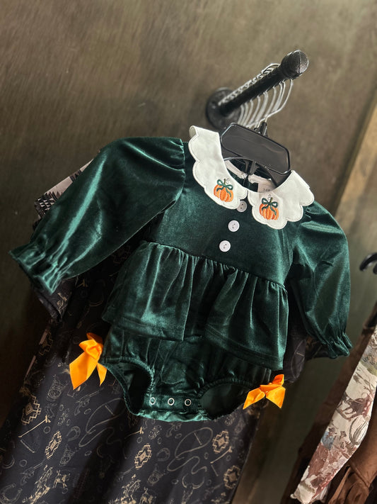 Vintage pumpkin onesie