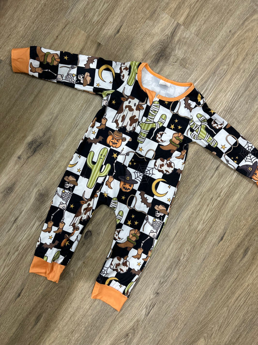Spooky western onesie