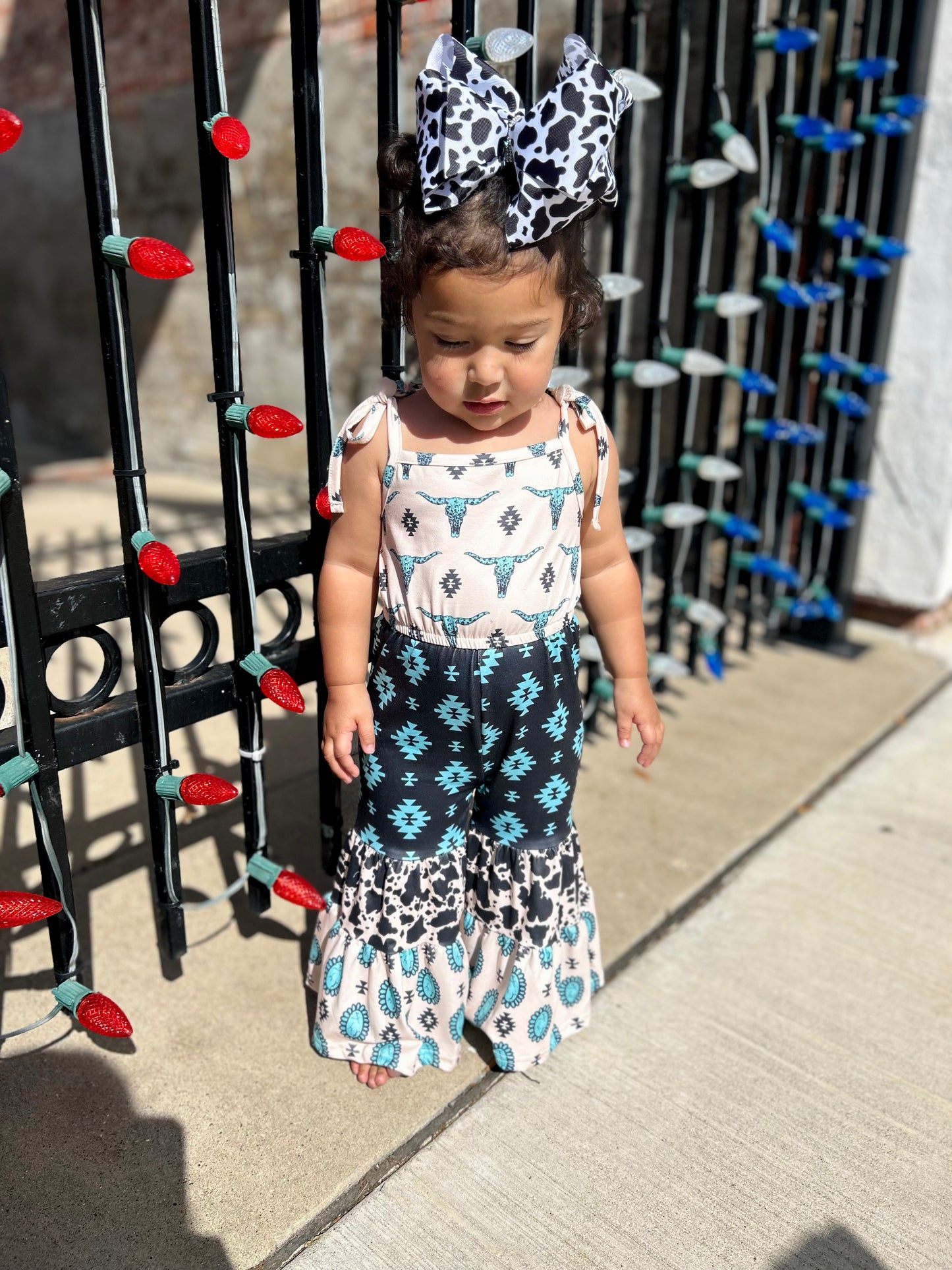 Aztec girls romper