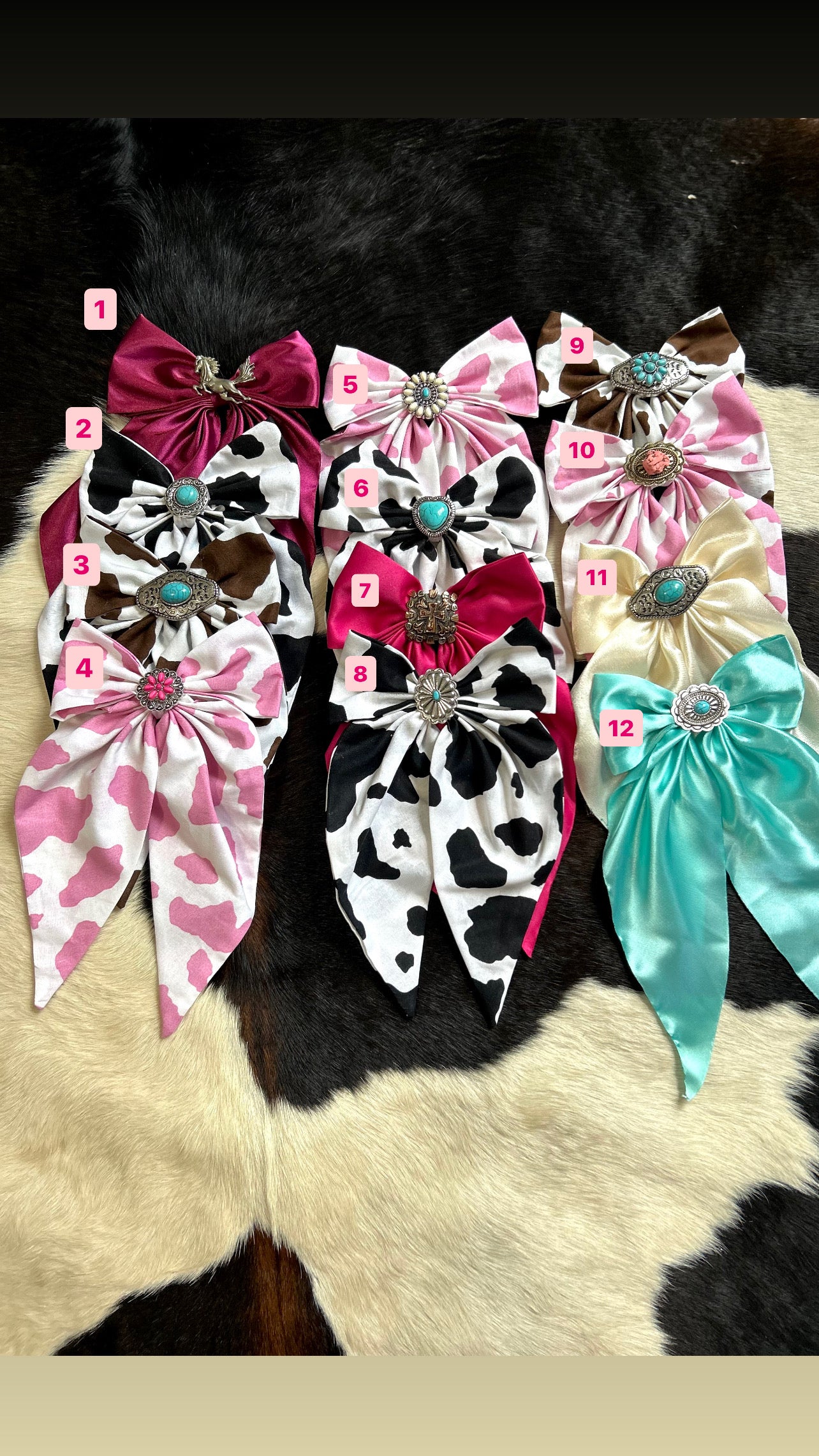 Western coquette bows