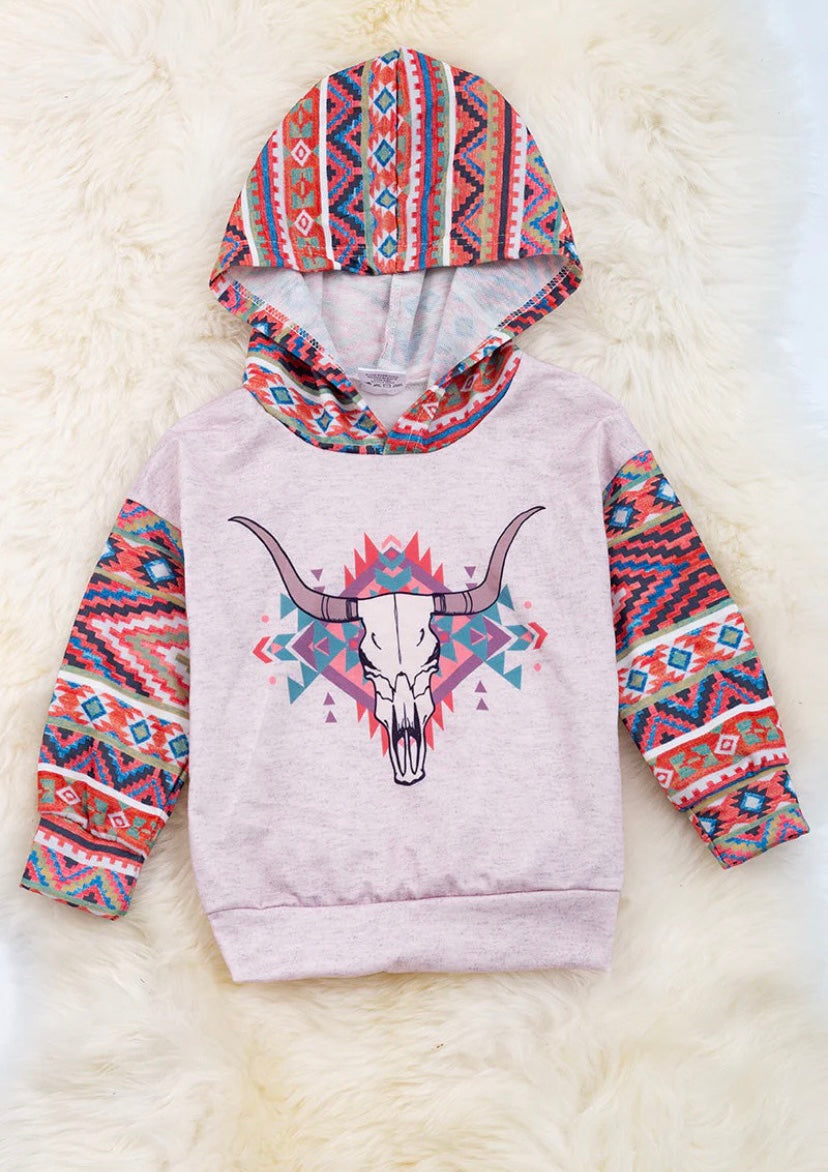 Longhorn Aztec hoodie