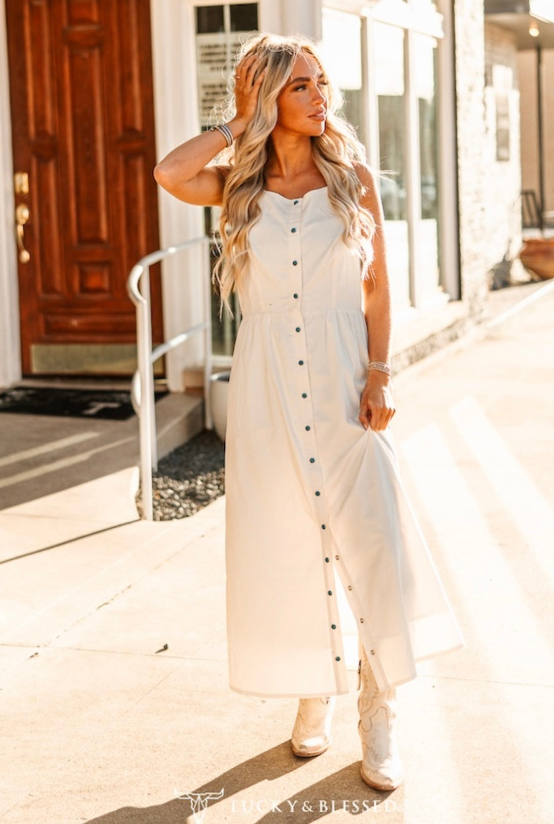 Anita snap dress