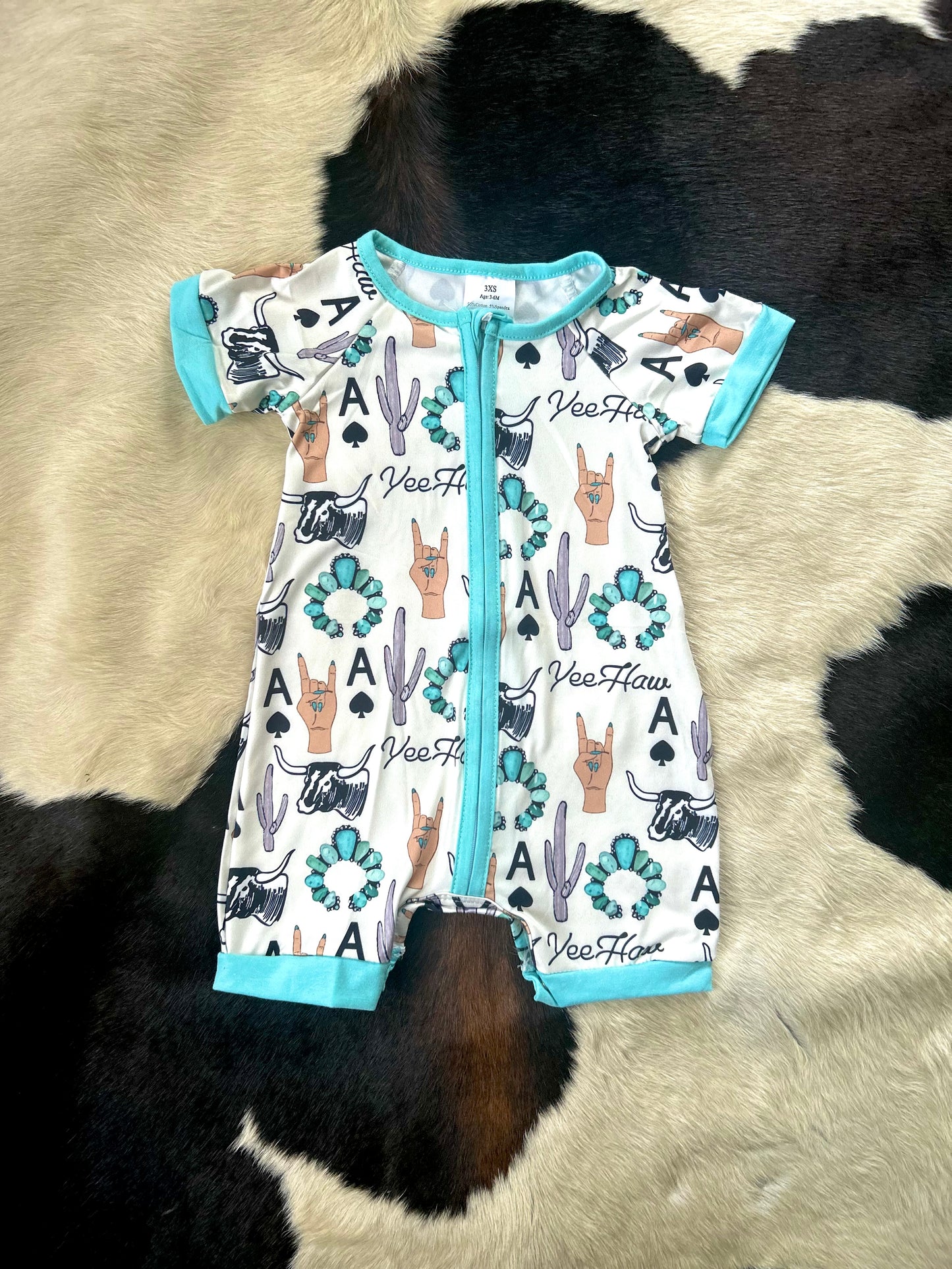 Yeehaw cowgirl romper