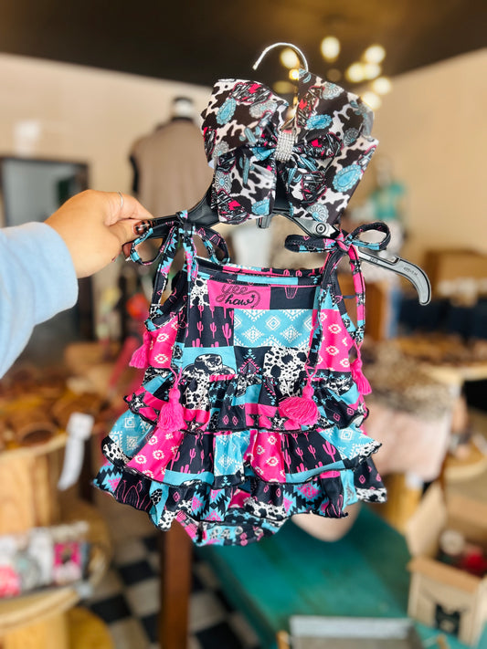 Punchy baby romper