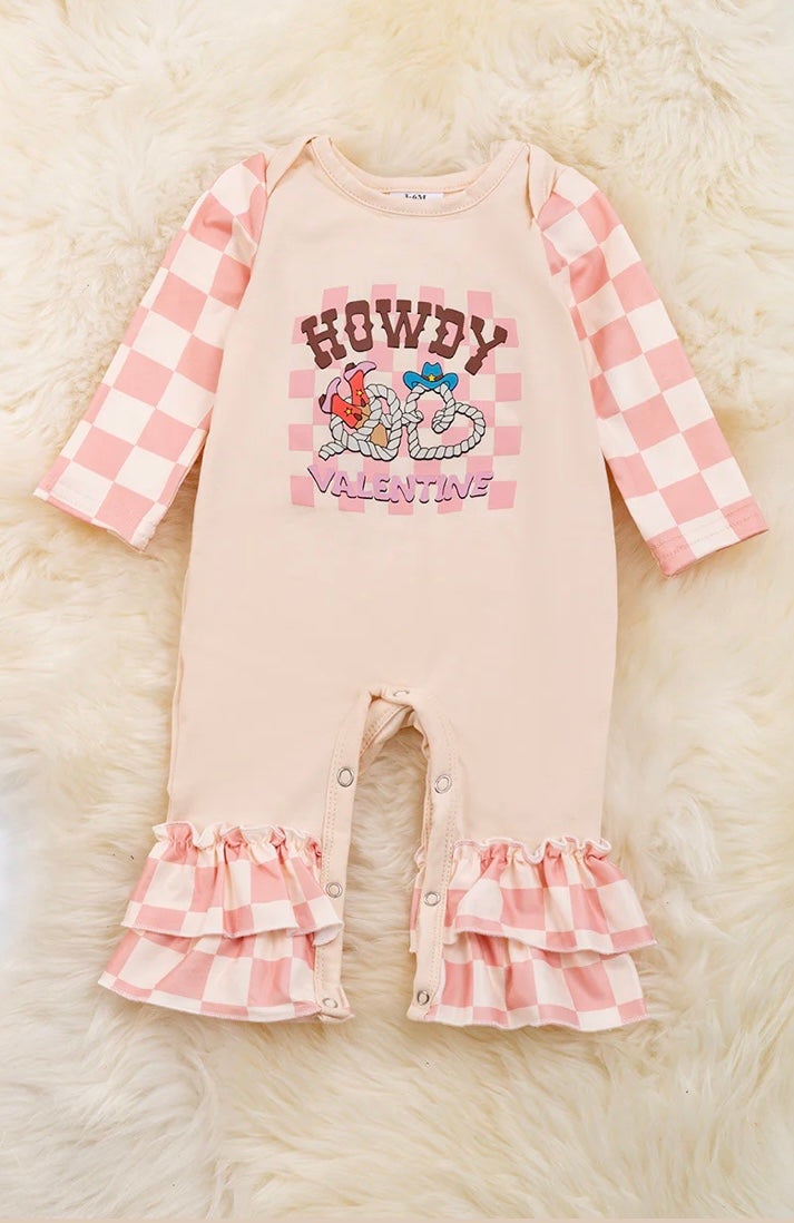 Howdy Valentine romper