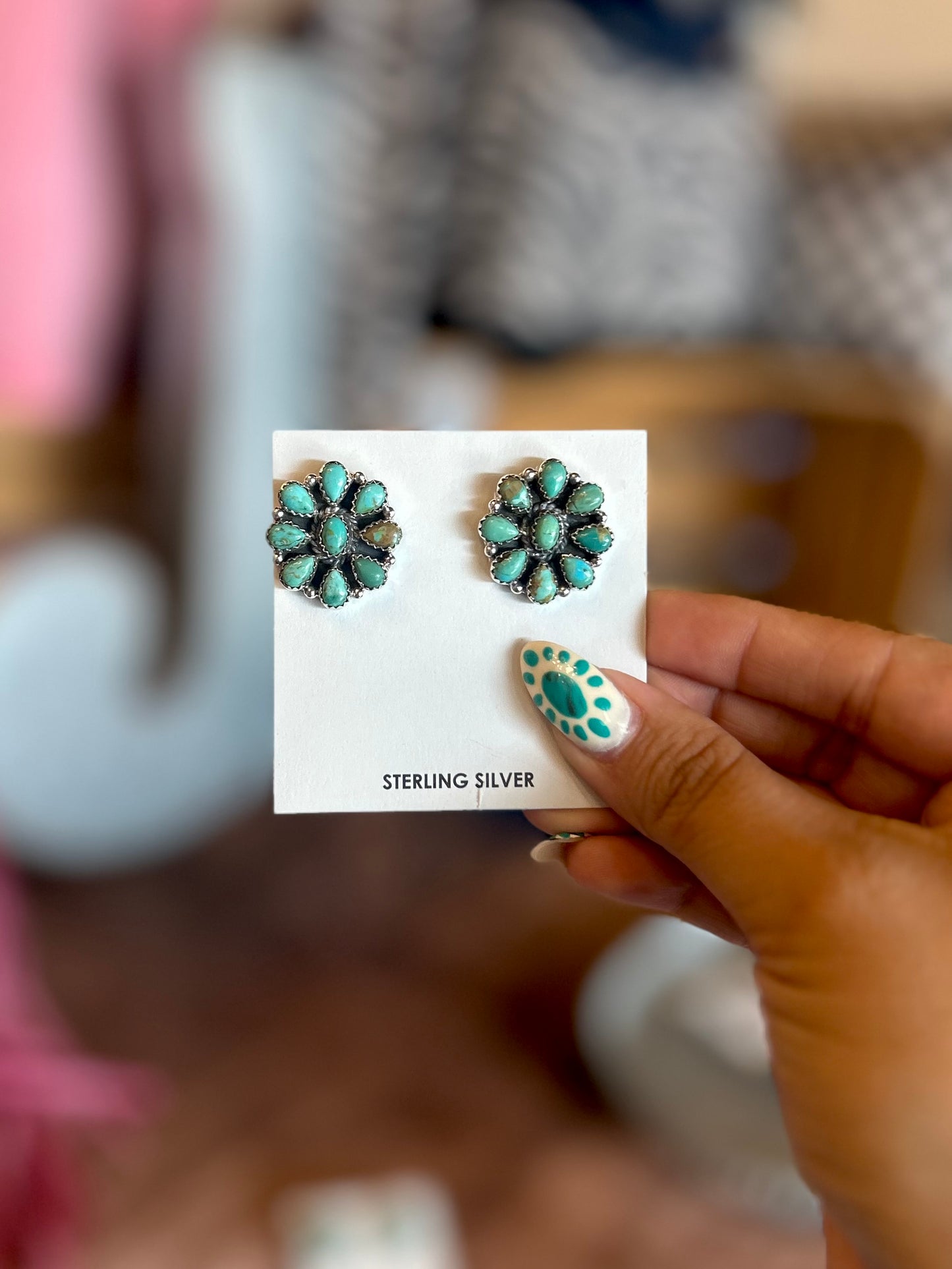 Cluster earrings