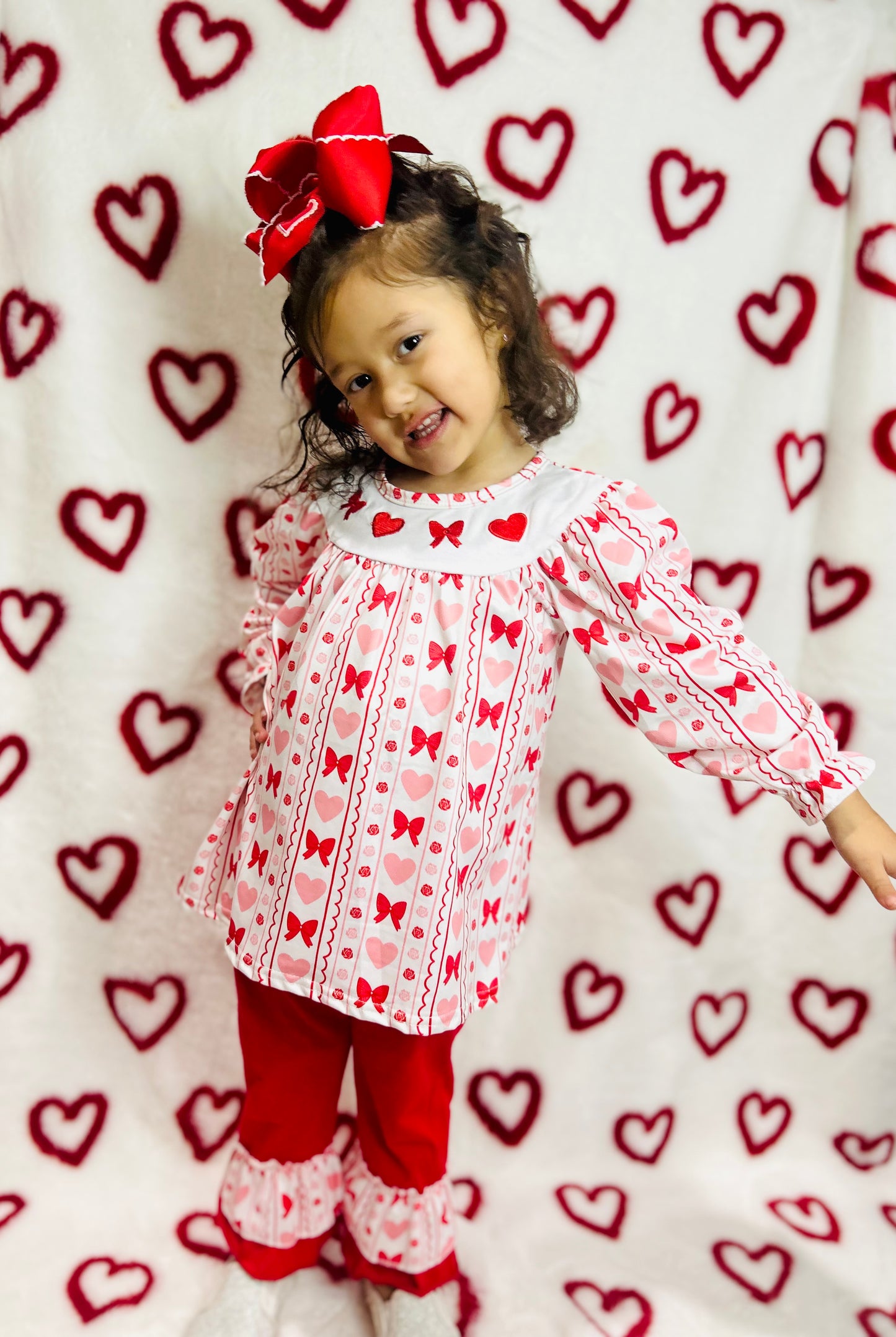 Valentines ruffle set