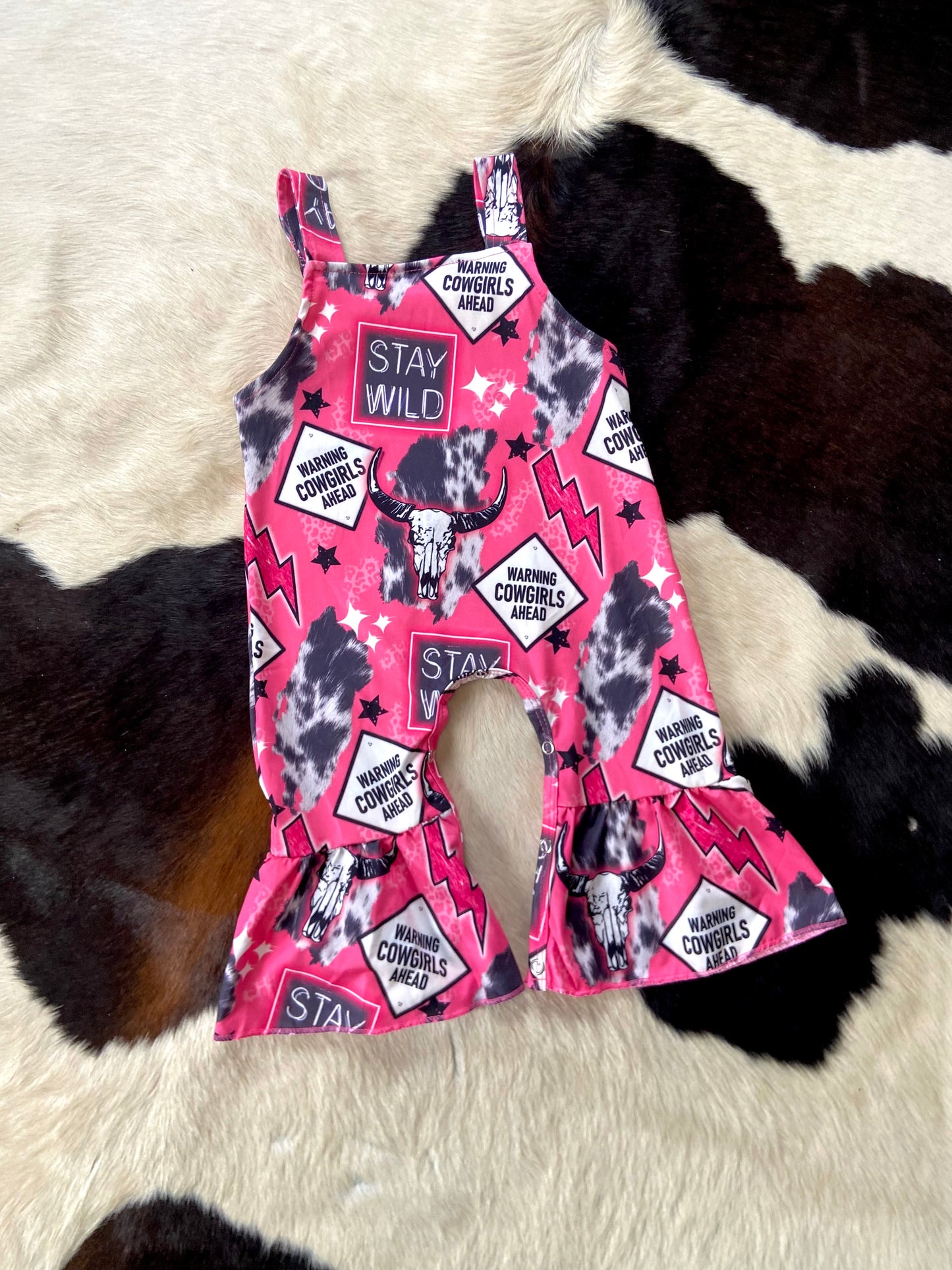 Stay wild cowgirl romper