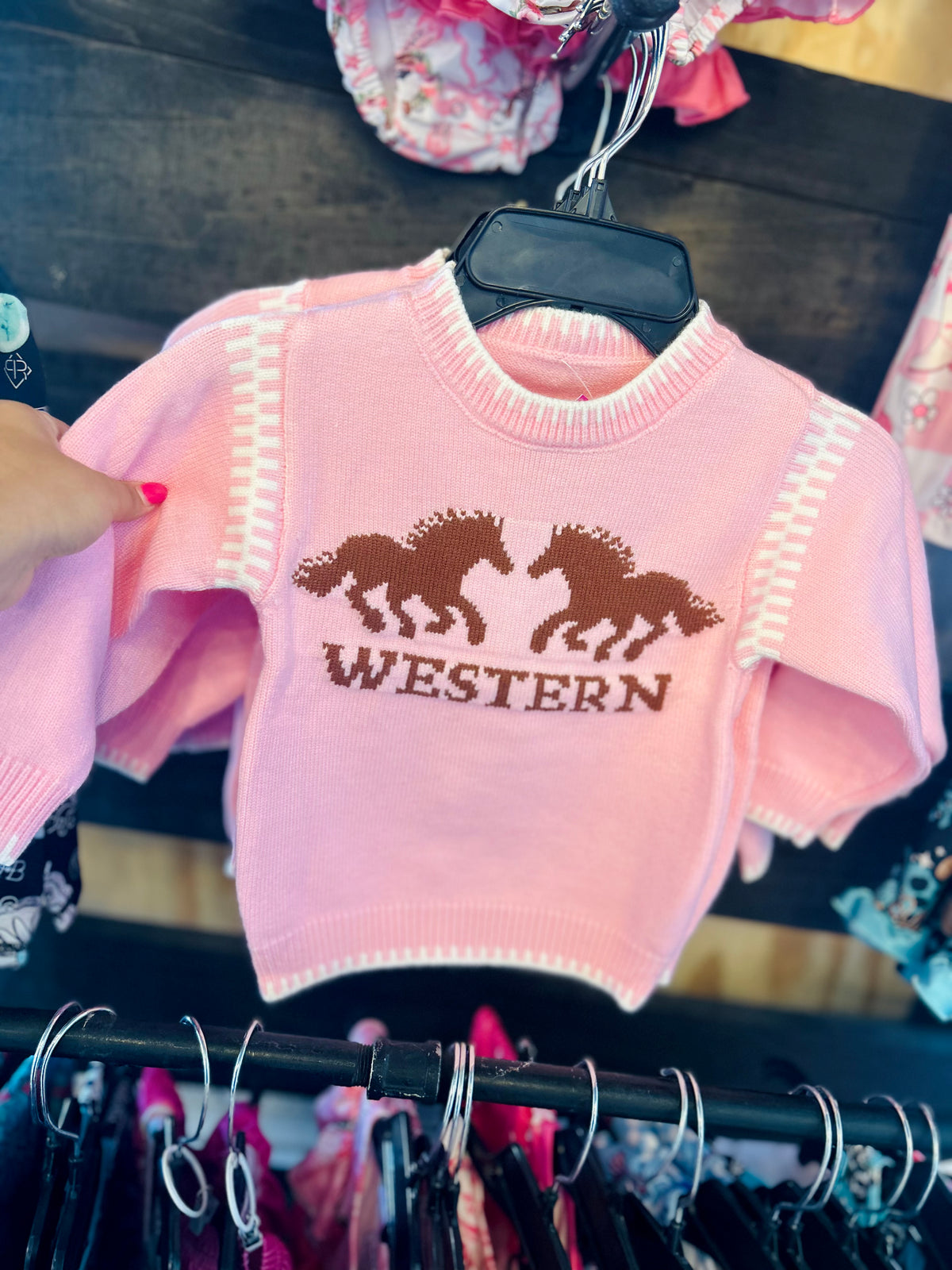 Western girls sweater