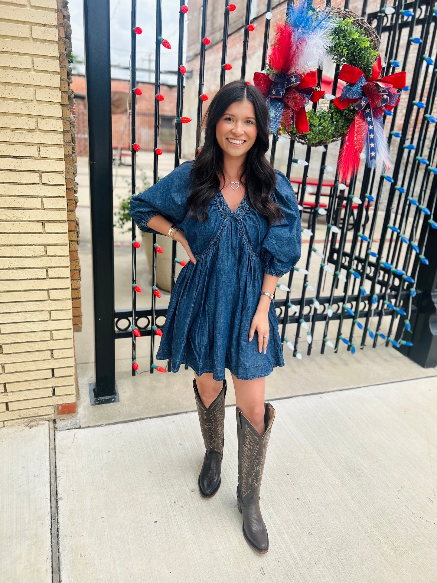 Denim dress