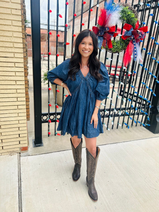 Denim dress