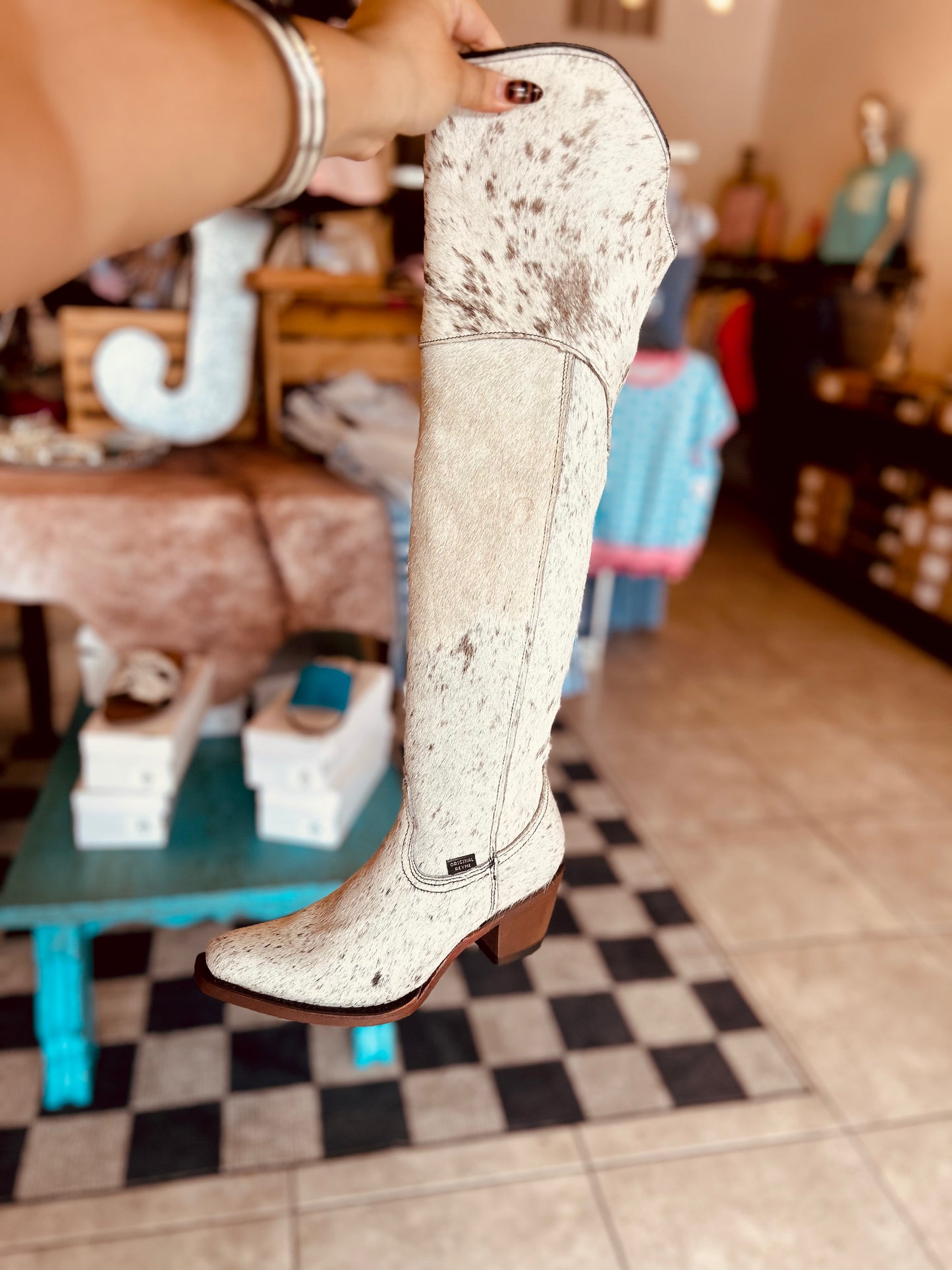 Luisa XL cowhide boots
